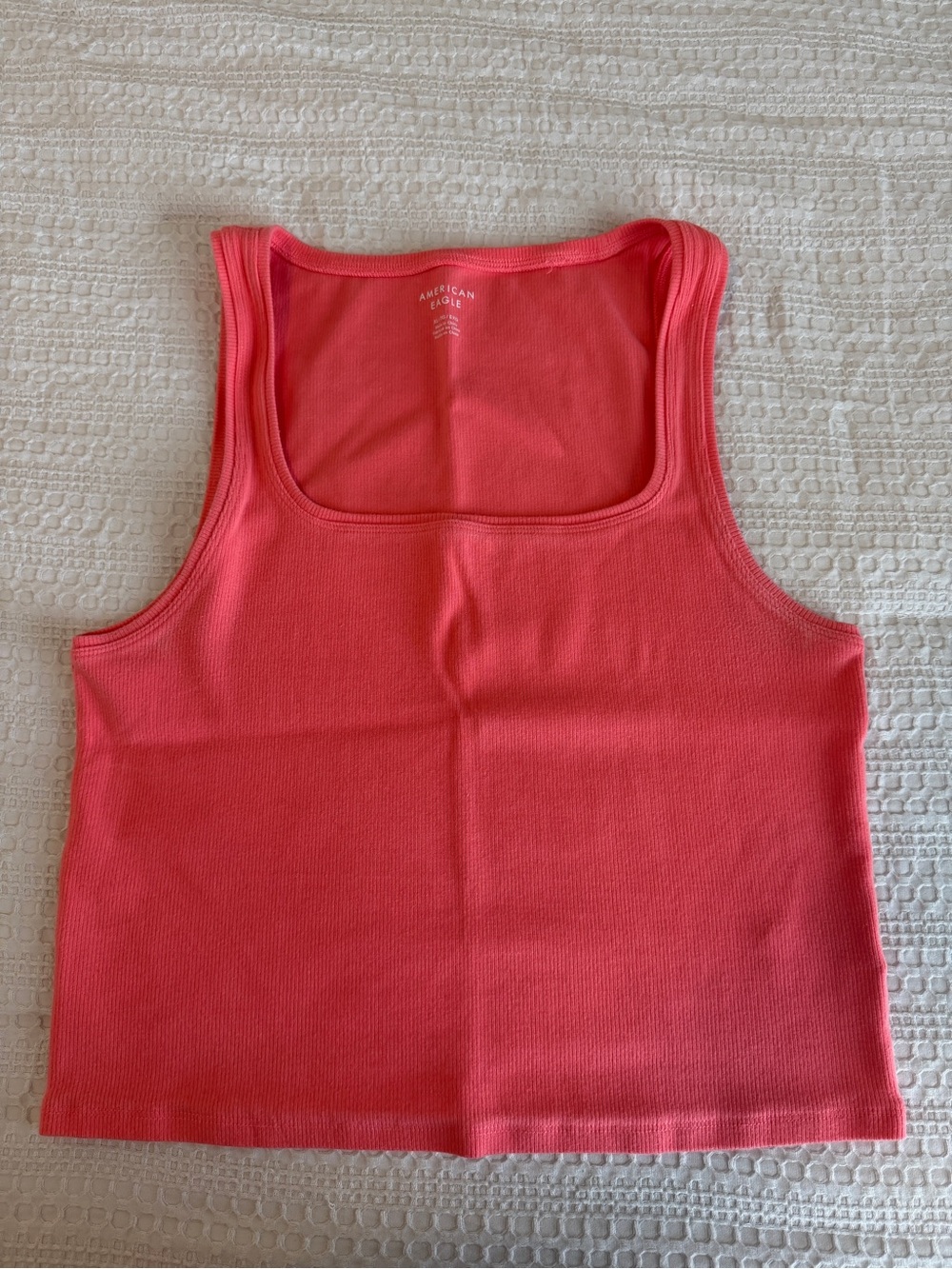 American Eagle Ribbed Square-Neck Tank Top